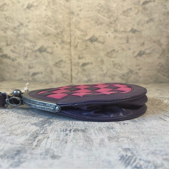 Skunkfunk Woven Clutch Purple and Pink crossbody bag - Picture 5 of 11